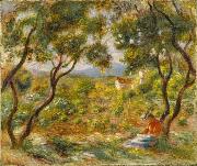 Pierre-Auguste Renoir The Vineyards at Cagnes painting